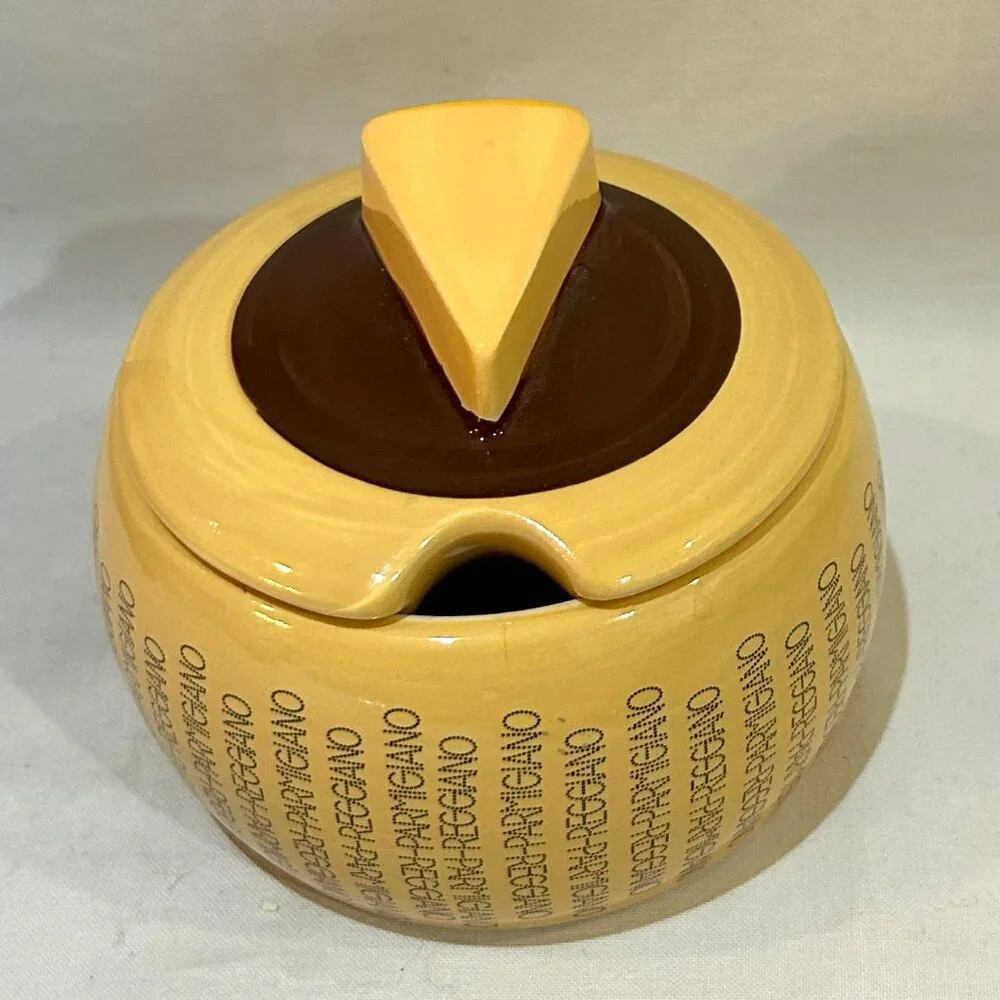 Parmigiano Reggiano Ceramic Cheese Container Italy